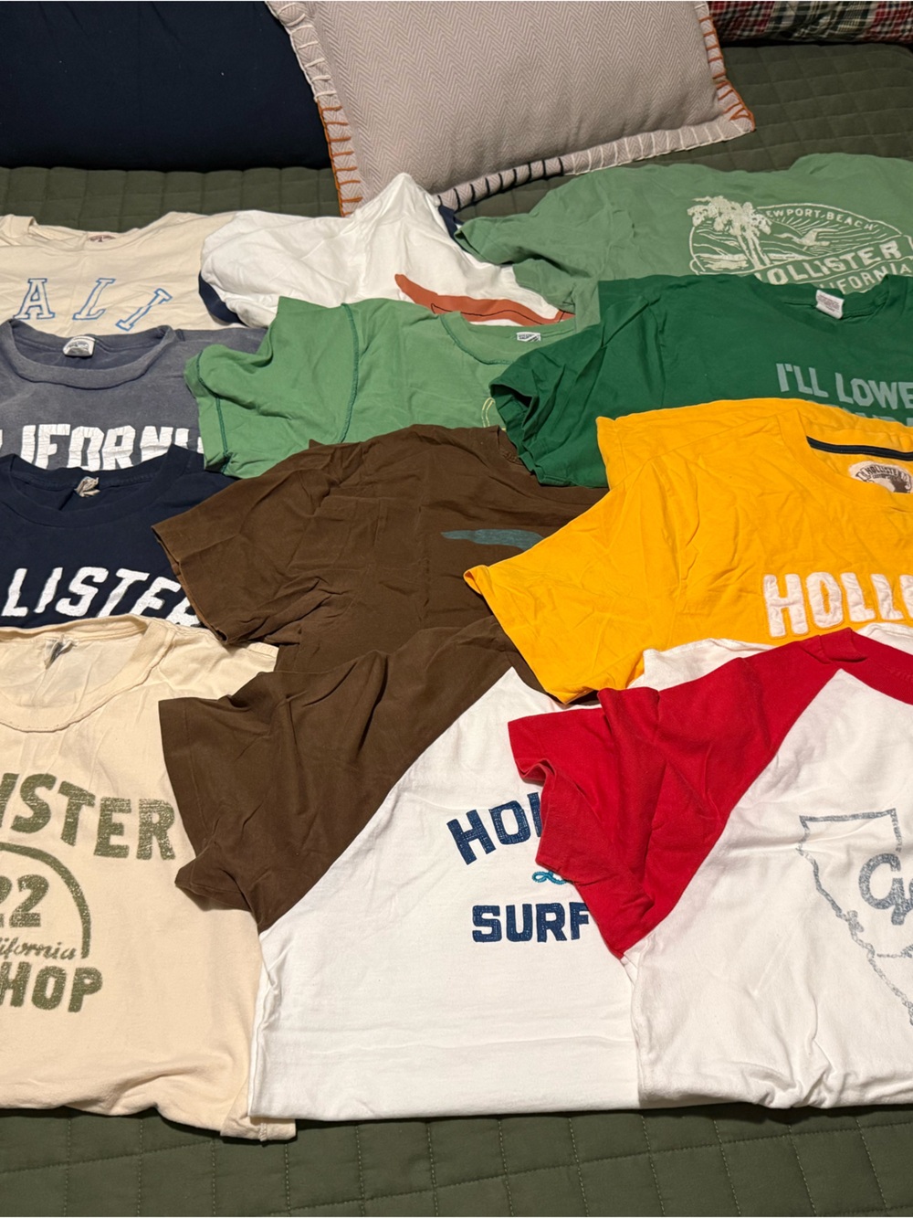 12 Hollister Short-Sleeve Logo Tees